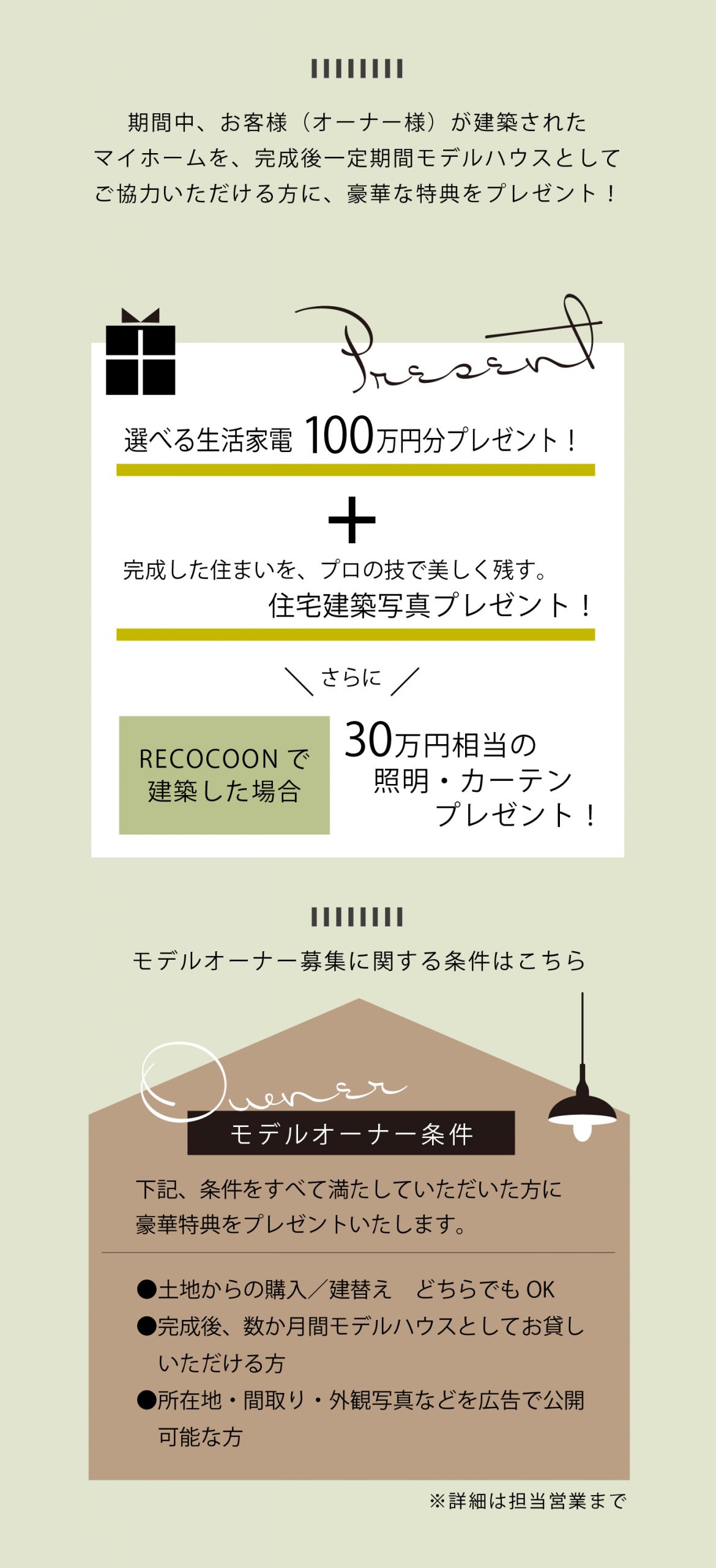 モデルオーナー条件